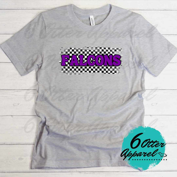 Falcons Purple Checkered