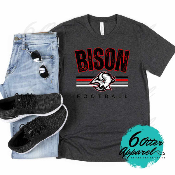 Bison Football Distressed