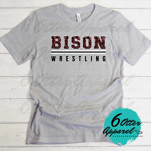 Bison Wrestling Splatter