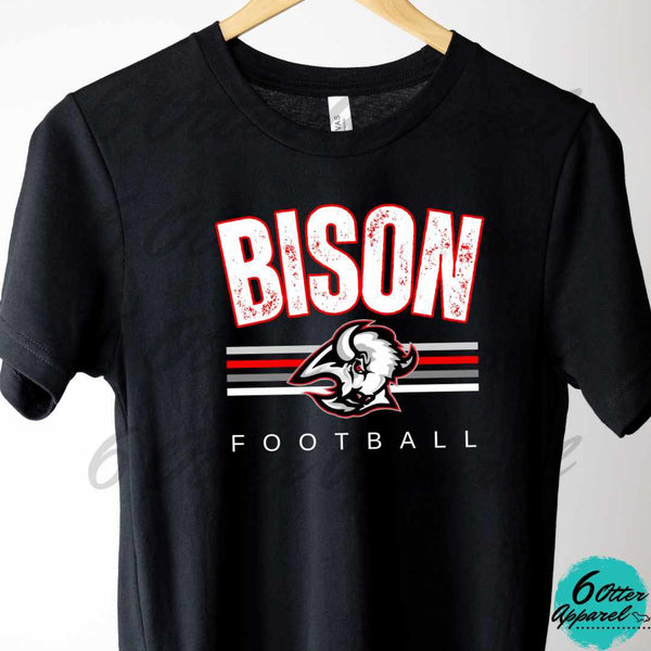 Bison Football Distressed